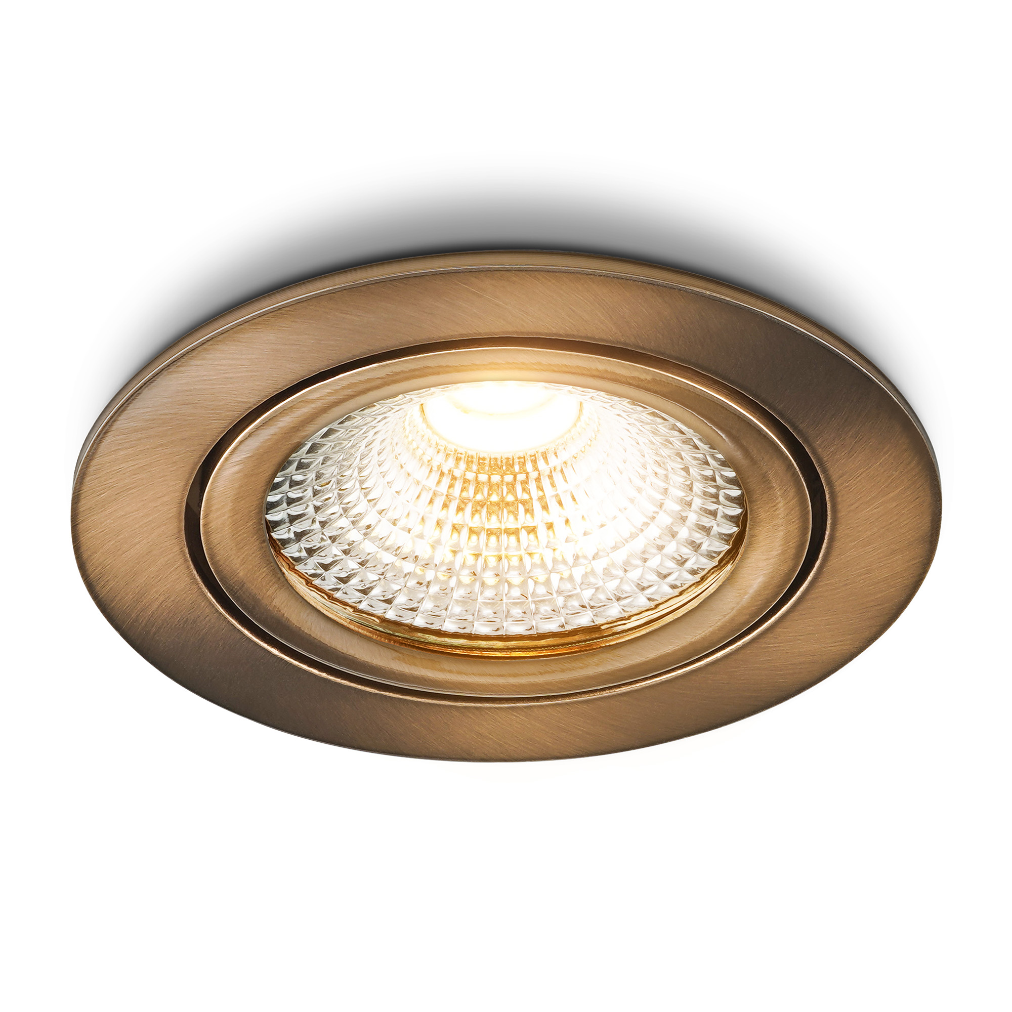 LED-inbouwspot brons koper vivaro 02.jpg, Plafondlamp, Verlichtingsarmatuur