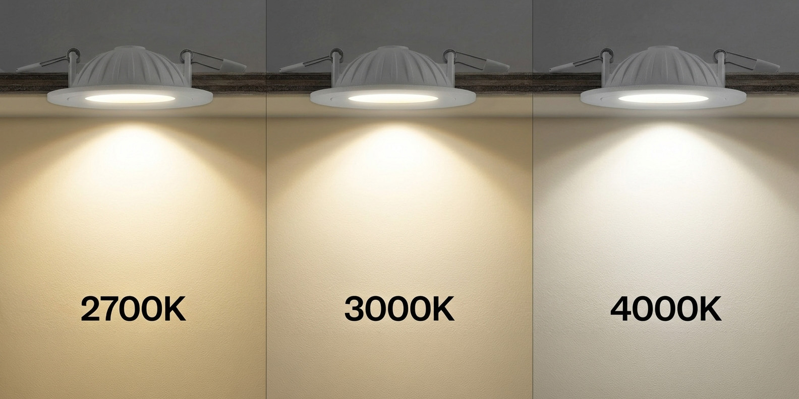 Sienna-tricolor-sode.jpg, wandlamp, spotlights, drie panelen, kleurtemperatuur, 2700K-3000K-4000K