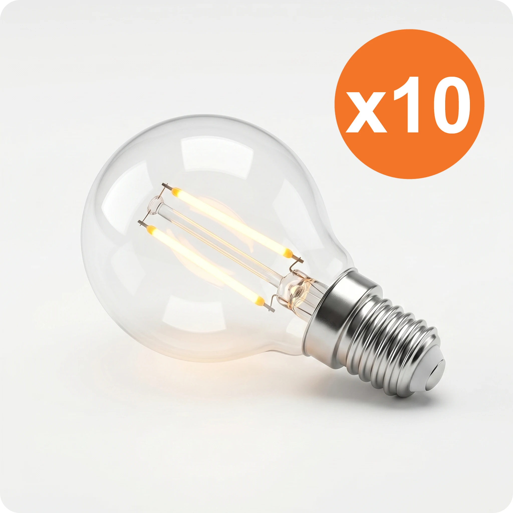 E14 P45 Filament LED-Lampe Porto 1.8 W 2700 K für Lampenersatz