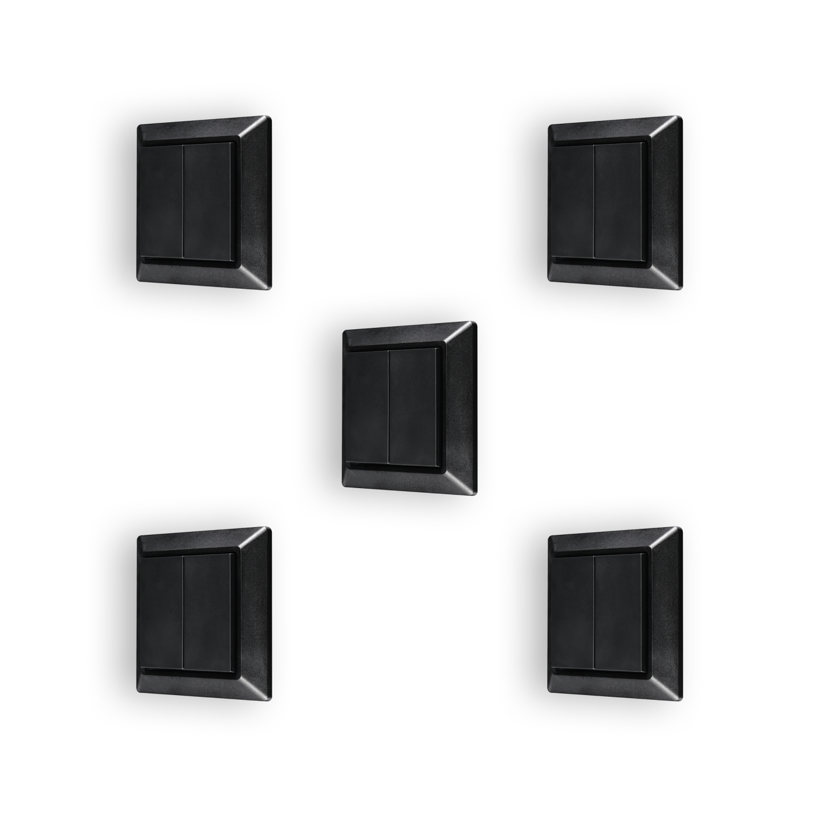 Zigbee Friends of Hue Schalter doppelt schwarz kabellos für LED-Beleuchtung