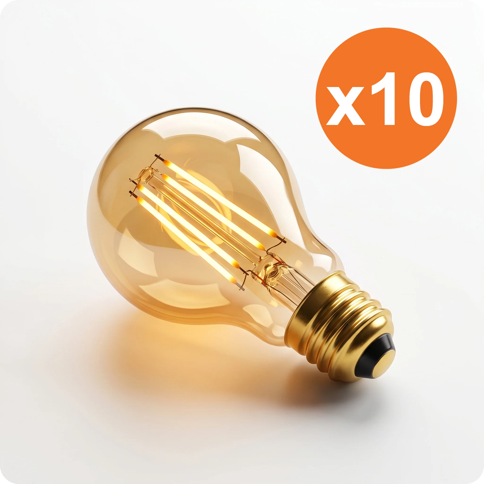 E27 A60 Filament LED-Lampe Stilo 7.2 W 2200 K dimmbar für Lampenersatz