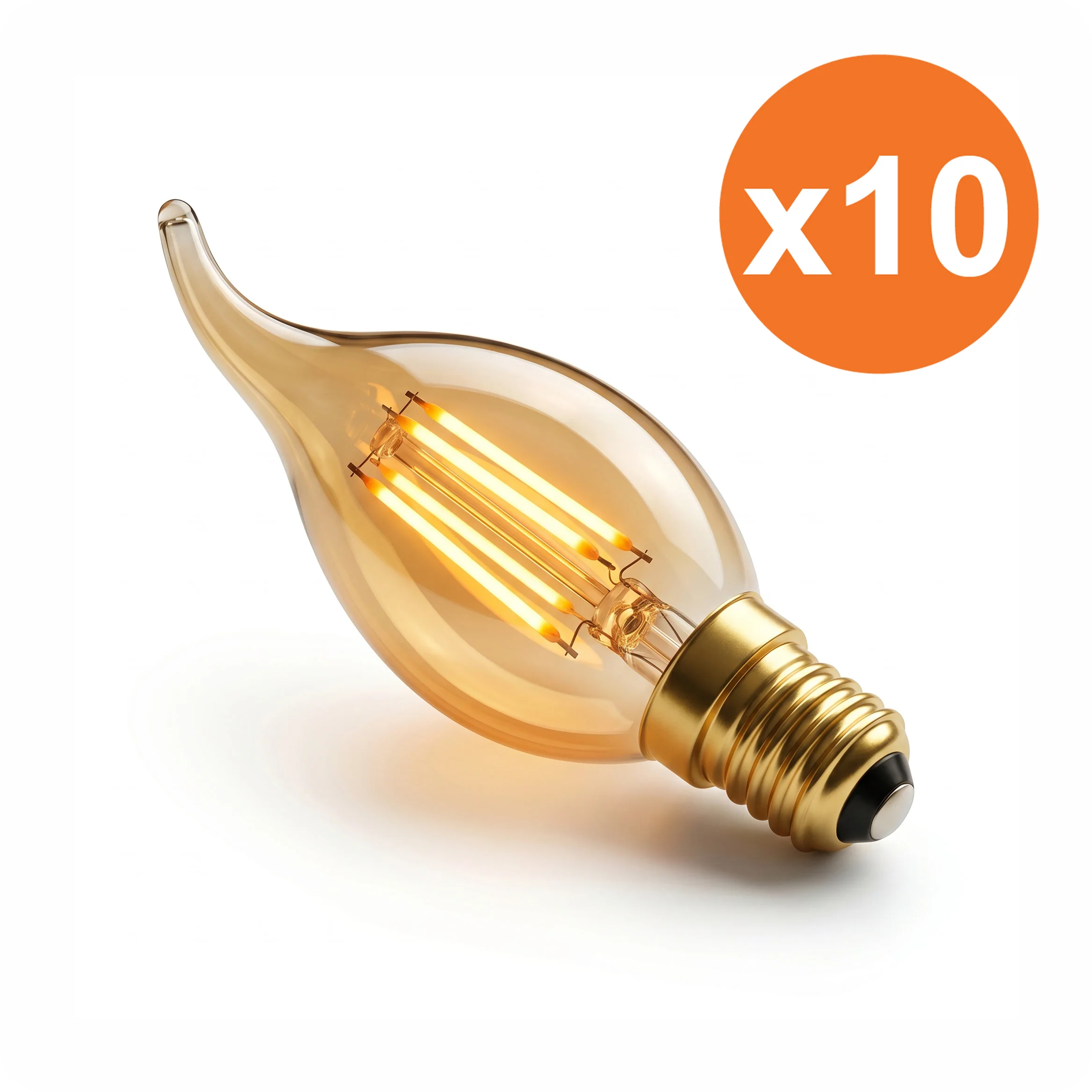 E14 BA35 Filament LED-Kerzenlampe Garda 4.1 W 2200 K dimmbar für Lampenersatz