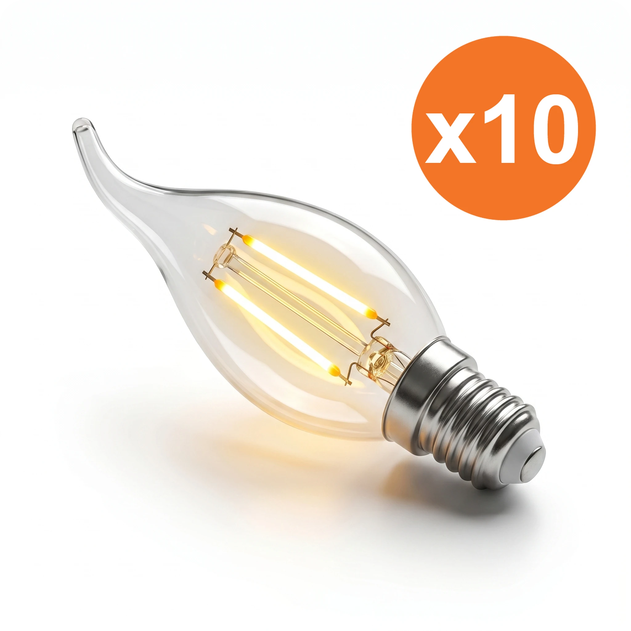 E14 BA35 Filament LED-Kerzenlampe Garda 1.8 W 2700 K für Lampenersatz