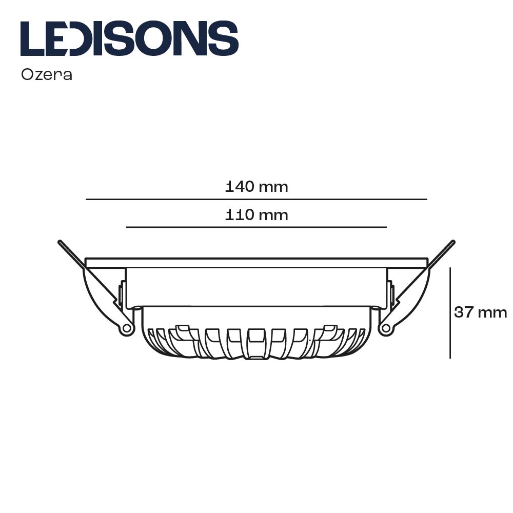 Ozera2.jpg, ledlamp, inbouw, downlight, zilver, afmetingen