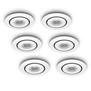 Set 6 Stück LED-Einbaustrahler Piccolo weiß 1 W