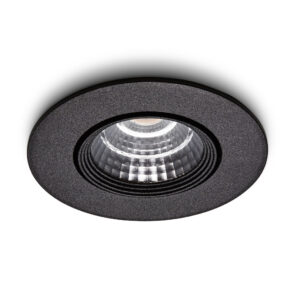 LED-Einbaustrahler Fioli schwarz 3 W dimmbar