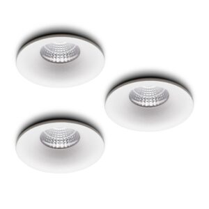 LED-Einbaustrahler - Set 3 Stück Villa weiß 5 W Extra Warmweiß 2700 K