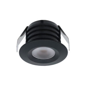 LED-Einbaustrahler Valdeno 3 W 2700 K schwarz 12V