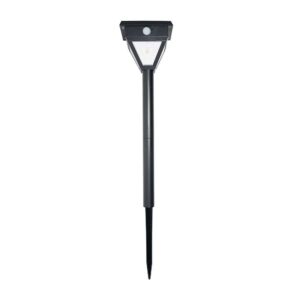 Solar LED-Erdspießleuchte mit Sensor Callisto schwarzes Set 2 Stück