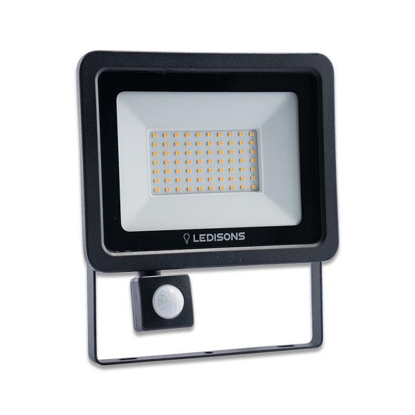 LED-Strahler mit Bewegungsmelder Cavona 50 W Warmweiß