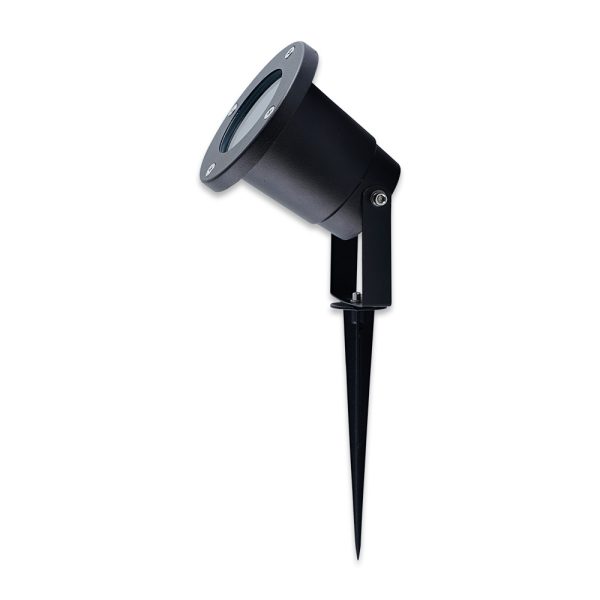LED-Gartenstrahler Salino Schwarz mit Erdspieß GU10