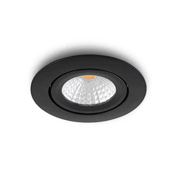 LED-Einbaustrahler Lumino schwarz dimmbar IP54