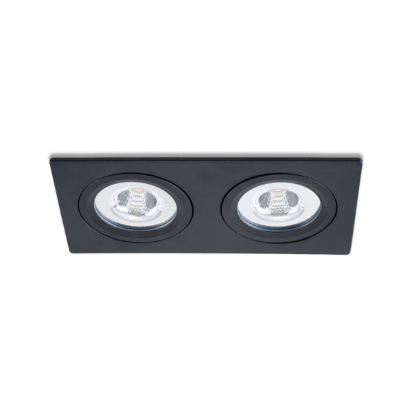 LED-Einbaustrahler Sienna doppelt schwarz 2700 K 10 W