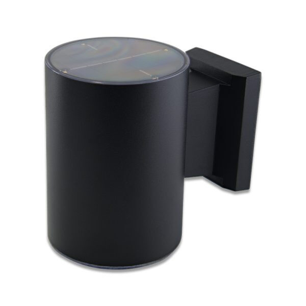 Solar LED-Wandleuchte Pluto Up-Down schwarz
