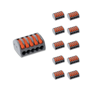 10x Anschlussklemme 5-fach