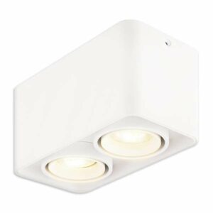 LED-Aufbaustrahler Lombardo Weiß GU10 2-flammig