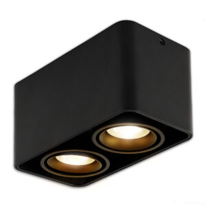LED-Aufbaustrahler Lombardo Schwarz GU10