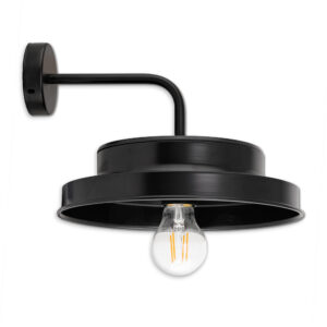Solar LED-Wandleuchte Barna Schwarz