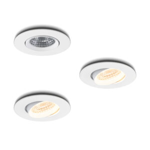LED-Einbaustrahler - Set 3 Stück Fioli weiß 3 W dimmbar