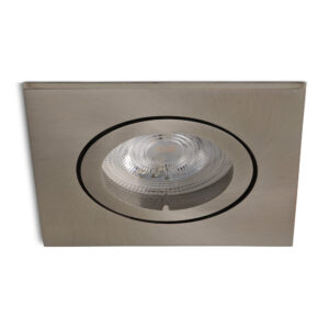 Komplettes Set LED-Spot Felice Edelstahl mit GU10 Spots 4.2 Watt dimmbar