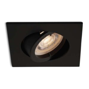 Komplettes Set LED-Spot Felice Schwarz mit GU10 Spots 4.2 Watt dimmbar
