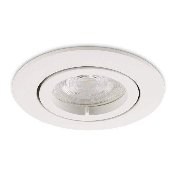 Kompletter LED-Spot Monti Weiß mit GU10 Spots 4.2 Watt dimmbar