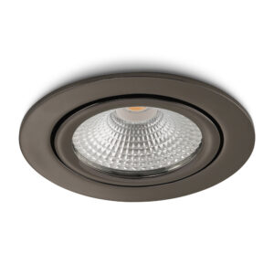 LED-Einbaustrahler Vivaro Gunmetal 5 W dimmbar IP54 2700 K