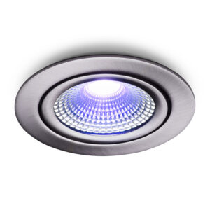 LED-Einbaustrahler Vivaro Edelstahl 5 W IP54 RGBWW Zigbee
