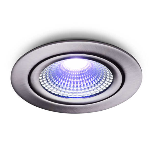 LED-Einbaustrahler Vivaro Edelstahl 5 W IP54 RGBWW Zigbee