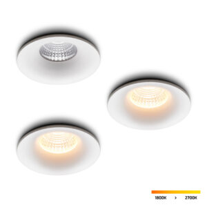 LED-Einbaustrahler - Set 3 Stück Villa weiß 5 W dim-to-warm