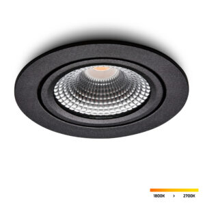 LED-Einbaustrahler Vivaro Schwarz 5 W dimmbar