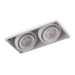 Trimless LED-Spot Bastia Weiß GU10 2-flammig