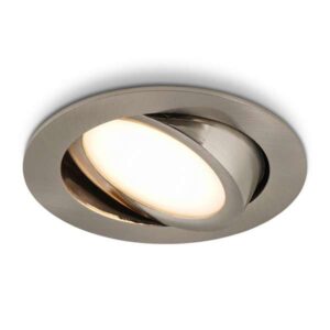 LED-Einbaustrahler Opaco Edelstahl 5 W dimmbar IP54 2700 K