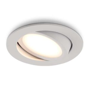 LED-Einbaustrahler Opaco Weiß 5 W dimmbar IP54 2700 K