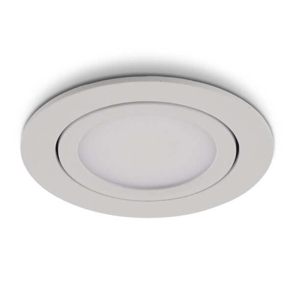 LED-Einbaustrahler Opaco Weiß 5 W dimmbar IP54 2700 K
