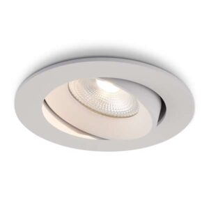LED-Einbaustrahler Ozera Weiß 10 W dimmbar IP54 2700 K