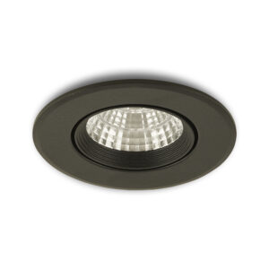 LED-Einbaustrahler Fioli schwarz 3 W dimmbar