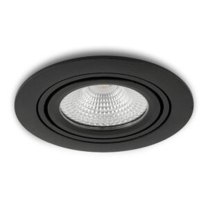 LED-Einbaustrahler Mezzano schwarz 5 W dimmbar