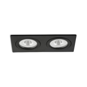 LED-Einbaustrahler Sienna doppelt schwarz 2700 K 10 W
