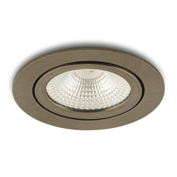 LED-Einbaustrahler Vivaro Gunmetal 5 W dimmbar IP54 2700 K